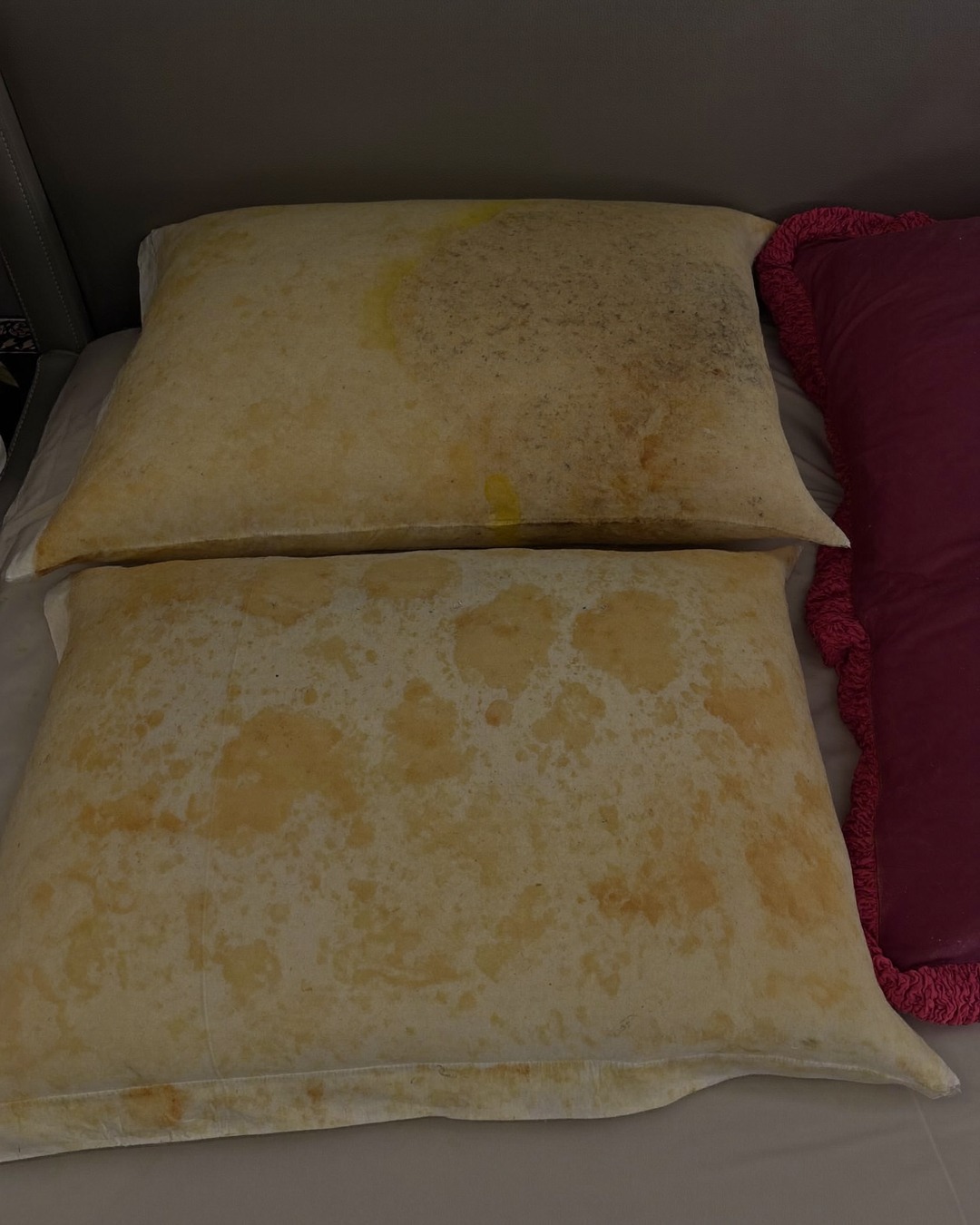 Our old, worn-out pillows